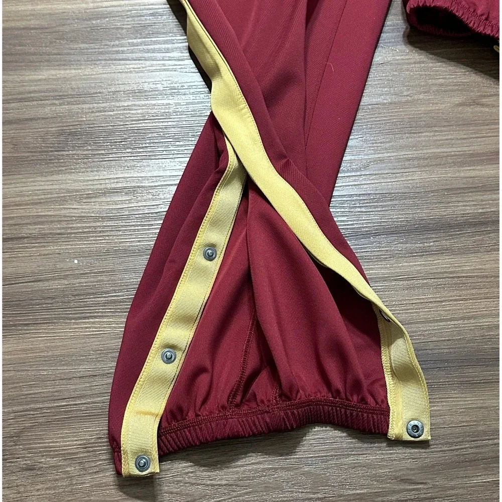 Nike Cleveland Cavaliers NBA Player Issued Warm Up Maroon Tearaway Pants Sz 2XL